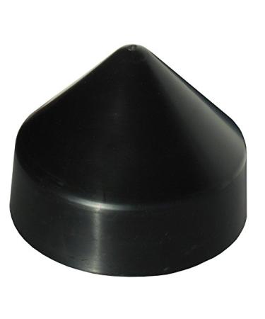 Dock Edge PVC Cone Head Piling Cap 12-Inch Black