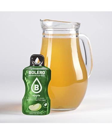 Bolero Apple Juice Powder 24x3g - Sugar-Free Stevia-Sweetened Vitamin C Boost | Gluten-Free Vegan-Friendly | Ideal for Kids Athletes & Diabetics - Buy Online on GoSupps.com