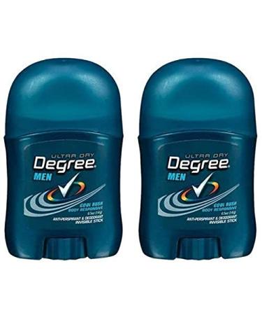 Degree Men Invisible Stick Trial Size Cool Rush .5 Oz (Pack of 2)
