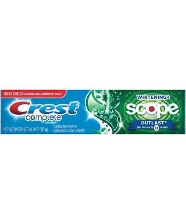 Crest Whitening and Scope Outlast Toothpaste 4 Ounce - 24 per case.