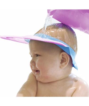 1st USA Pediatricians Approved Bath Shower Visor Protection Soft Cap for Shower and Bath Time Safety for Toddlers, Baby and Children registry 11 MONTHS OLD+ RECOMMENDED (Peony Pink)