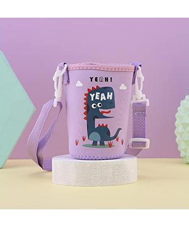 2Pack Children's Water Bottle Carrier - Insulated with Adjustable Straps - Blue + Purple - Buy Online on GoSupps.com