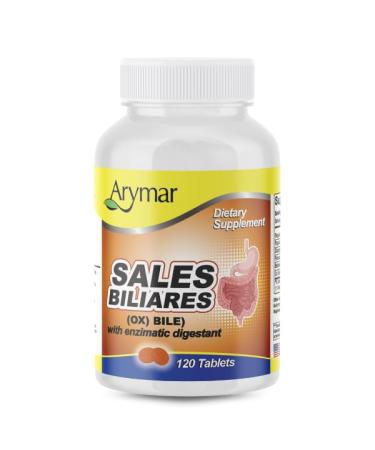 Arymar Sales Biliares Ox Bile with Digestive Enyzmes 120 Tablets