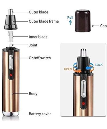 Nose Hair Trimmer for Men & Women - Allisable Painless Grooming IPX7 Waterproof Dual Edge Blades - Buy Online on GoSupps.com