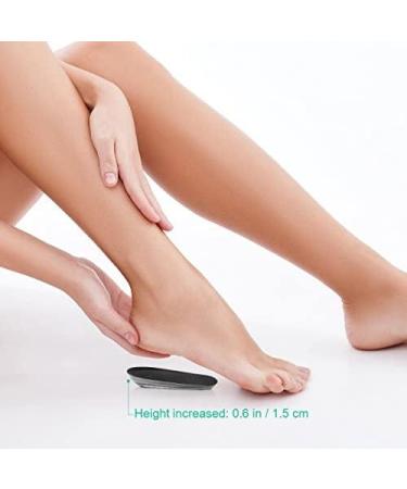 ROSENICE Gel Heel Cups - 2 Pairs | Height Insoles for Ankle Support & Plantar Fasciitis Relief - Buy Online on GoSupps.com