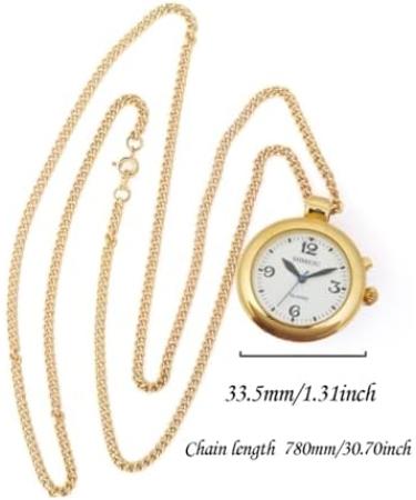 SHMIOU English Talking Watch for Women - Golden Pendant for Senior Blind, Analog Voice with Alarm and Date Output - Buy Online on GoSupps.com