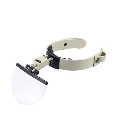 Headband Magnifier with Led Light Head-Mounted Handsfree Reading Magnifying Glasses Jeweler Watch Loupe Magnifying Glass