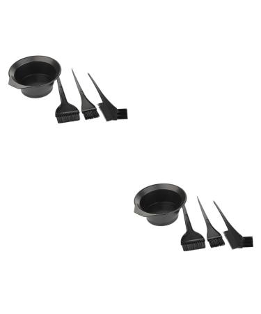 FOMIYES 8 Sets Hair Coloring Comb Hair Dye Brush Hair Coloring Bowl Washable Hair Dye Tools Hairdressing Brush Cat Ears Sequin Lash Cup Hair Salon Tool Household Hair Dye Bowl