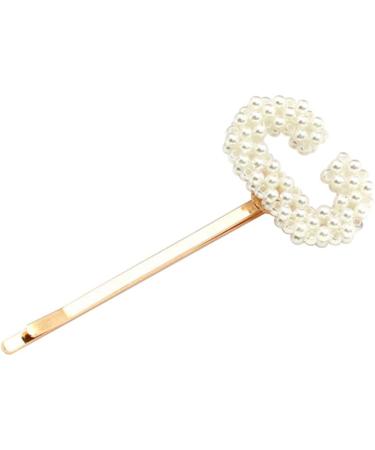 BIUDECO 1pc Metal Snaps Teen Girl Hair Accessories Hair Pieces for Women Letter Barrettes Pins Word Pearl Bobby Pins Girl Hair Clip Issue Card Hairpin Button Alphabet Hairpin Pearl Hairpin Size 4 Golden - Buy Online on GoSupps.com