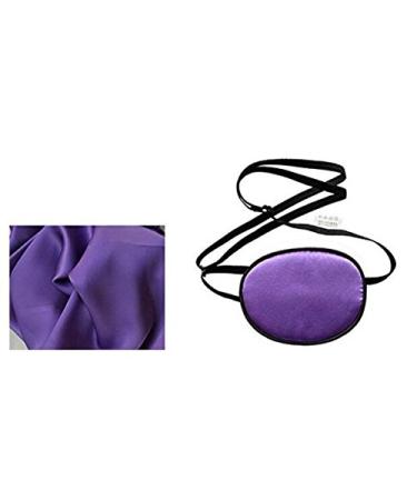 Adult Silk Eye Patch for Amblyopia - Lazy Eye Recovery Mask - Purple Single Eye Mask - Buy Online on GoSupps.com