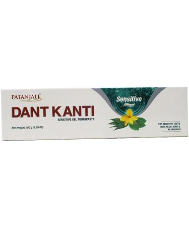 Patanjali Dant Kanti Sensitive Gel Toothpaste 150g - Gentle Care for Sensitive Teeth Export Quality Ships to US - Buy Online on GoSupps.com