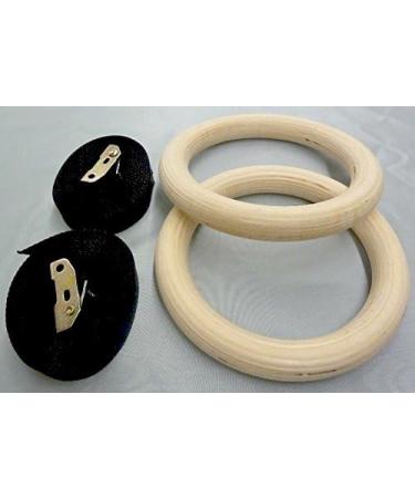 NEXPRO Wood Gymnastic Rings - Olympic Strength Training Rings for Gym - Wooden Gymnastics Rings - Buy Online on GoSupps.com
