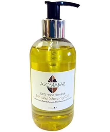 Organic Shaving Oil - Cedarwood, Sandalwood, Patchouli & Lemon Blend - 250ml - Buy Online on GoSupps.com