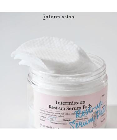INTERMISSION Rest-Up Serum Pads Gentle Daily Calming Facial Pads with Niacinamide & Centella Lightweight Hydration for Sensitive Skin Multi-Use Toner Pads for Face 60 Pads - Buy Online on GoSupps.com