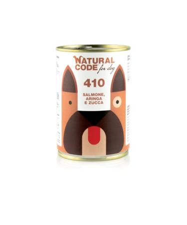 Natural Code for Dog of 400 g, Salmon, Herring and Pumpkin