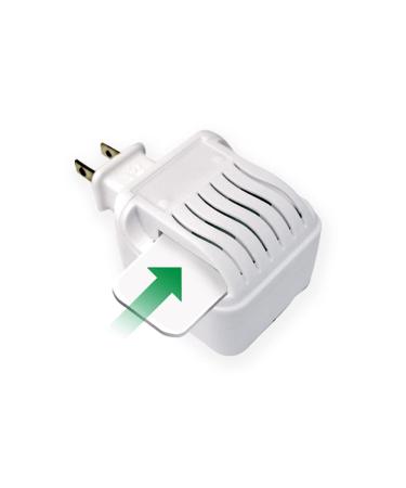 Real Relief Plug-in Waterless Vaporizer with 5 Soothing Non-Medicated Menthol Eucalyptus Vapor Refills Plug & 5 Refill Pads
