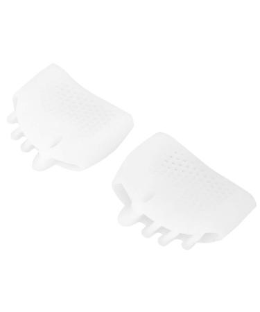 1 Pair Bunion Splints Silicone Bunion Straightener Hallux Valgus Corrector for Women Men Toe Protector Foot Care Restore Toes to Shape (White)