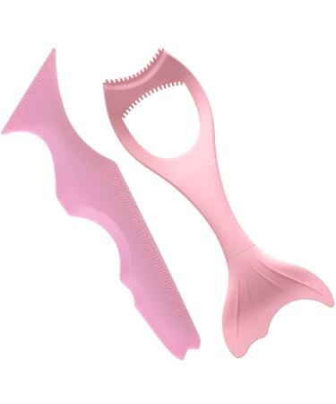 Ciieeo 2pcs Eyeliner Silicone Molds Mascara Applicator Tool Lipstick Makeup Tool Blindfold Eye Protection