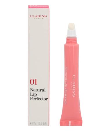 Clarins Natural Lip Perfector 01 - Rose Shimmer | Award-Winning Sheer Finish Gloss | Instant 3D Shine & Hydration | Lip Plumping Formula with Plant Extracts - Buy Online on GoSupps.com