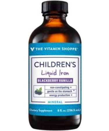 Children's Liquid Iron - Energy Support - Blackberry Vanilla - 8 fl. oz - Buy Online on GoSupps.com