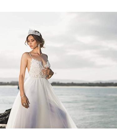 TOCESS Silver Rhinestone Crown for Women - Ideal Tiara for Bridal, Prom, Quinceanera - Sparkling Crystal Queen Princess Crown - Perfect Hair Accessory - Ideal Gift (Silver) - Buy Online on GoSupps.com