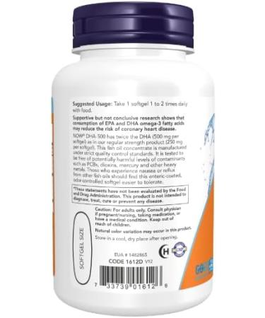  Nordic Omegas Dbl Strength DHA 500 Fish Oil 180 Softgels - Buy Online on GoSupps.com