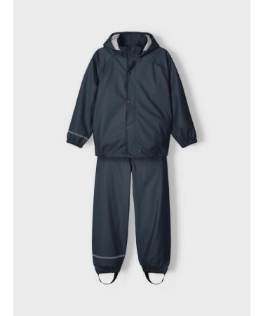 NAME IT Unisex Baby Nkndry Rain Set Noos Rain Suit - Dark Sapphire, 8 Years - Buy Online on GoSupps.com