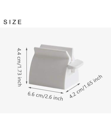 LONGFITE Toothpaste Squeezer Set of 2 Rolling Tube Toothpaste Holder Stand Bathroom Organizer (White) - Buy Online on GoSupps.com