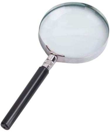 HD Portable Handheld Reading A 10 Times 20 Times The Old Children's Student Identification Long Handle with Non-Slip Reading Magnifier Interesting Star of Light