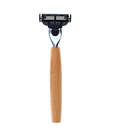 Union Razors RZ1 Wooden Razor - Premium Eco-Friendly Shaving Tool for Sustainable Grooming | Free International Shipping - Buy Online on GoSupps.com