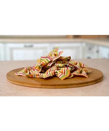 Donne Del Grano Organic Rainbow Bow Tie Pasta Noodles 8.8 Oz - Pack of 2 | Gourmet Italian Vegetable Colored Pasta - Buy Online on GoSupps.com