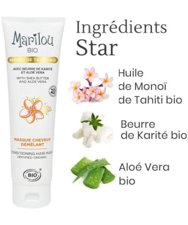 Marilou Bio Mono Hair Mask 150ml - Nourishing Mono Oil from Tahiti for Gorgeous Hair | Vahin s Secret - Buy Online on GoSupps.com