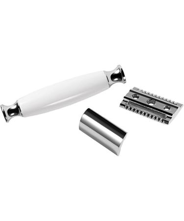 Doitool Vintage Stainless Steel Manual Razor with Long Handle & Cooling Gel - Perfect for Men s Shaving - Buy Online on GoSupps.com
