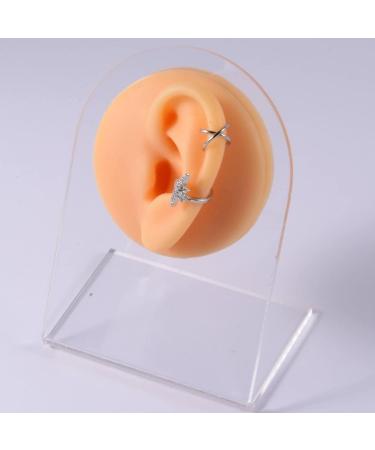 Silicone Ear Model Soft Flexible Fake Ear Piercing Practice Model Silicone Body Parts Realistic Ear Mold for Jewelry Display Teaching Tool Style3 - Buy Online on GoSupps.com