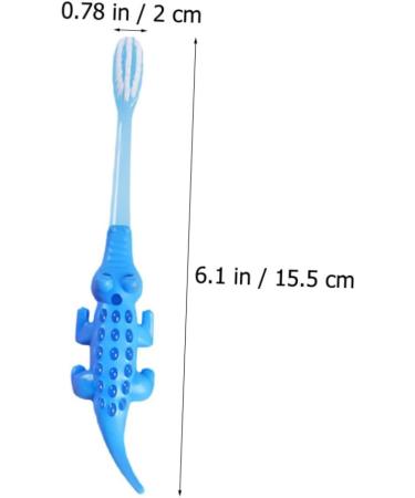 Beavorty 8-Pack Cartoon Animal Toothbrushes - Colorful Crocodile & Kids Training Brushes for Fun Oral Care - Buy Online on GoSupps.com