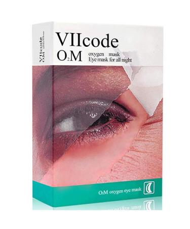 VIIcode O2M Oxygen Eye Mask Night Repair Customized Skin Care Reducing Dark Circles  Puffiness and Wrinkles Anti Aging Eye Gels Pads Patches Sheets 6 Pairs/Box