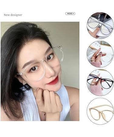 Blue Light Blocking Glasses | Oversized Square Transparent Frames for Men & Women | Anti Blue Light Eyewear for Gaming Reading & Computer Vision Care - Buy Online on GoSupps.com