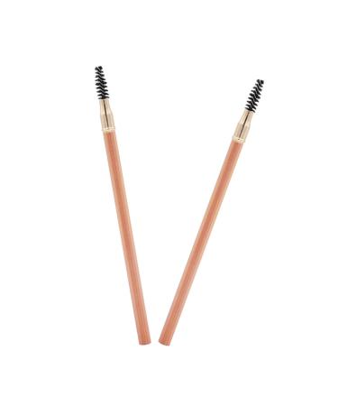 FOMIYES 2pcs Double Ended Eyebrow Pencil with Brush Tools Brow Pen Brush 2 in 1 Brow Pen Miss Eyeliner Log