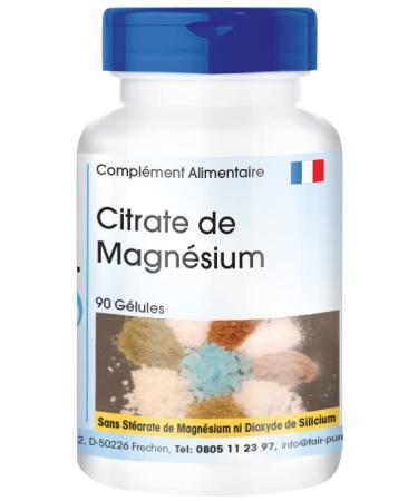 Fair & Pure - Magnesium citrate - 300 mg pure magnesium per daily dose - 90 capsules