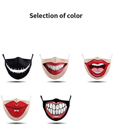 Honmao 5-Piece Humorous Cotton Face Mask Set | Breathable Dustproof & Fully Personalized | Perfect for Men & Women - Shop Now! - Buy Online on GoSupps.com