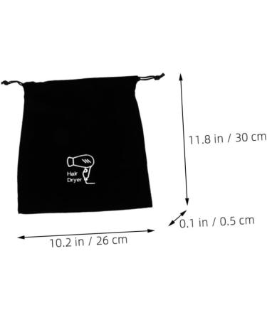 Healeved 10 Pcs Velvet Bag Hairdryer Bag Hair Tool Travel Bag Hair Tools Travel Bag Blow Dryer Flannel Black 30.00X26.00X0.50CMx5pcs Blackx5pcs - Buy Online on GoSupps.com