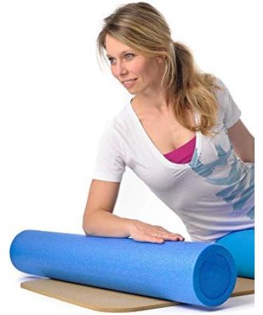 Kawanyo Pilates Rolle 90 cm - Premium Exercise Aid for Stability Balance & Rehabilitation | Blue Foam Yoga & Pilates Roller - Buy Online on GoSupps.com