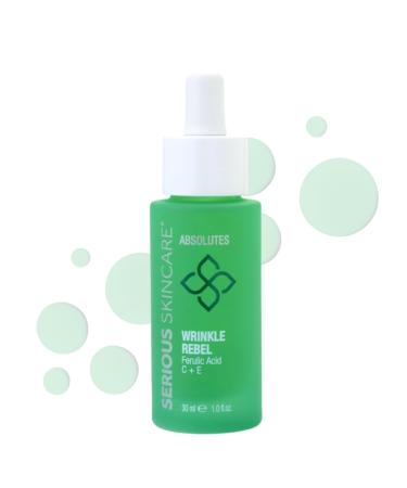 Serious Skincare Absolutes Wrinkle Rebel Anti-Aging Facial Serum - Vitamin C & E Bakuchiol Extract - Collagen & Elastin Booster - 1 oz (1 Pack) | International Shipping - Buy Online on GoSupps.com