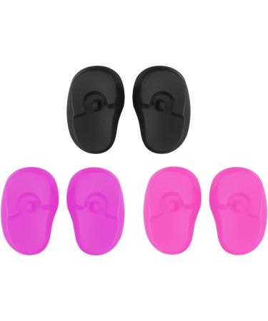EXCEART Hair Coloring Ear Protector - 3 Pairs Anti-Staining Silicone Ear Cover Pads for Hair Dyeing & Salon Use - Buy Online on GoSupps.com