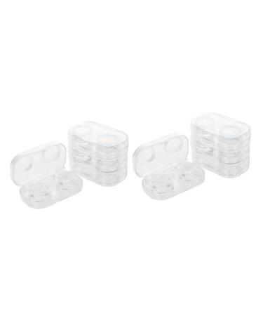 Healeved pack with 8 pieces of contact lens container Storage container for contact lenses eye contact case glasses box glasses case storage holder cosmetic clinic organizer form bracket
