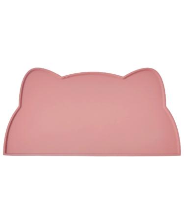Septillar bowl underlay cat dog 52x30 cm silicone waterproof feed pad slipproof feed bowls water bowl cat mat (corals pink) corals pink 52x30 cm - Buy Online on GoSupps.com