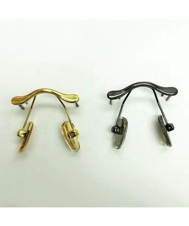 Comfortable Black Nose Pads for Frameless Crystal Glasses - 2cm Size Universal Fit 1 Piece - Buy Online on GoSupps.com