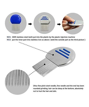 Stainless Steel Lice Removal Comb - Reusable Treatment for Kids, Adults, and Pets - Buy Online on GoSupps.com