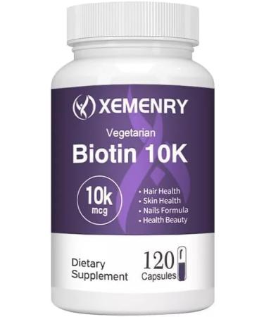 Biotin Capsules 10 000mcg (120 Capsules) Maximum Strength Hair Growth Strong Nails Healthy Skin - Buy Online on GoSupps.com