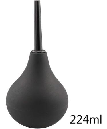 Silicone Ear Suction Bulb Syringe for Gentle Ear Cleaning - 224ml Black Ear Wax Removal Tool for Adults - Buy Online on GoSupps.com